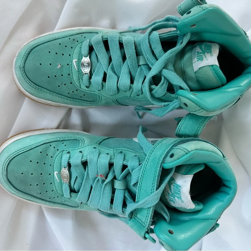 Men’s Nike Air Force 1 Mid Washed Teal - Picture 9 of 10